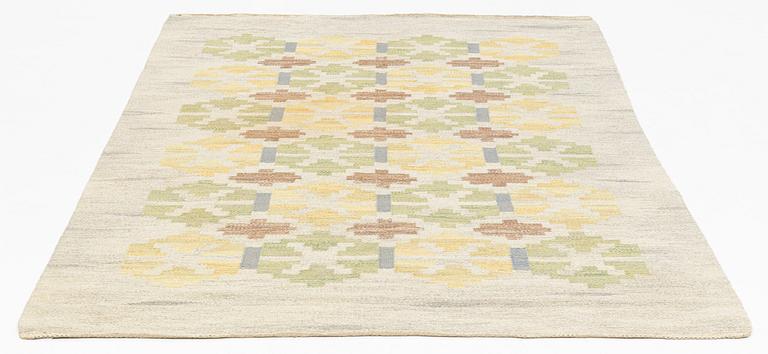 Judith Johansson, a carpet, "Löv", flat weave, 243 x 171 cm, signed JJ.