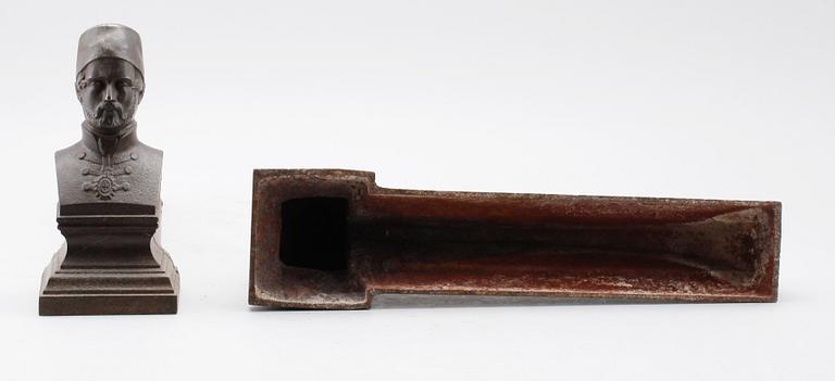 ELDHUNDAR, 1 par, gjutjärn, 1900-tal.