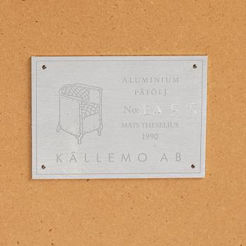 Mats Theselius, an "Aluminium" easy chair, Källemo, Sweden post 1990.