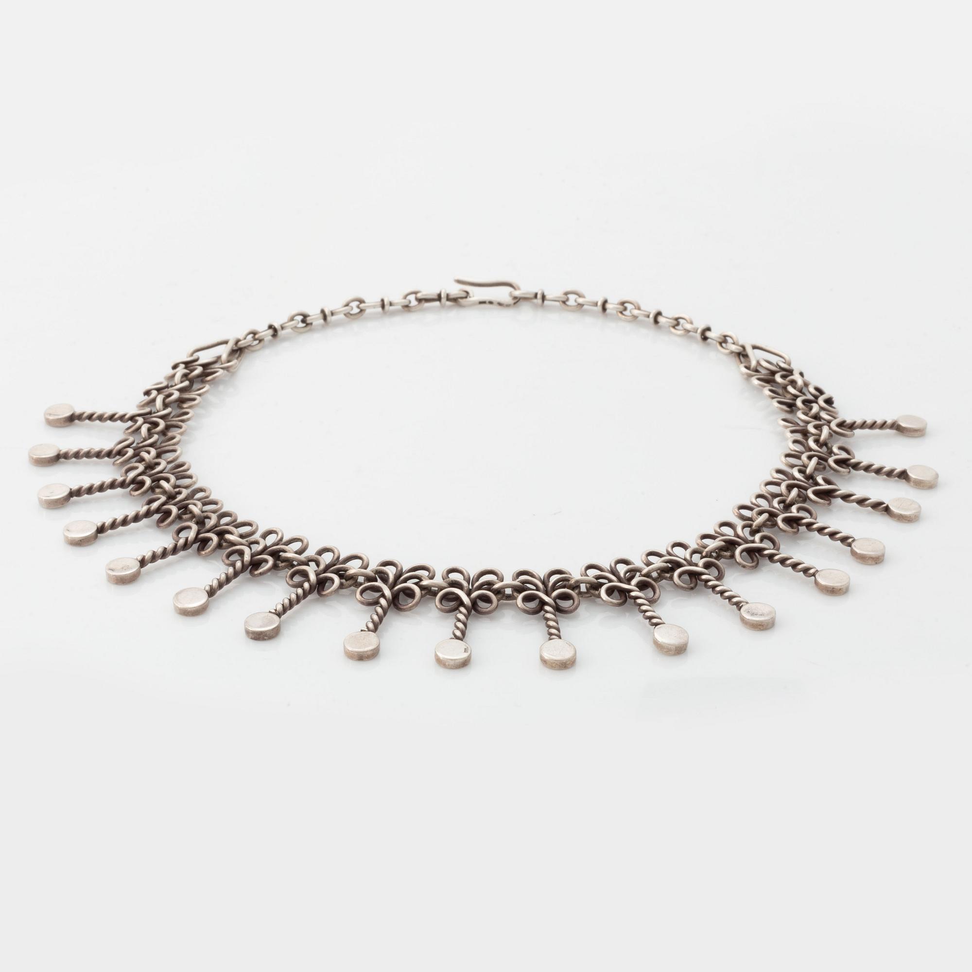 Bengt Wettersjö for Ateljé Borgila, silver necklace.