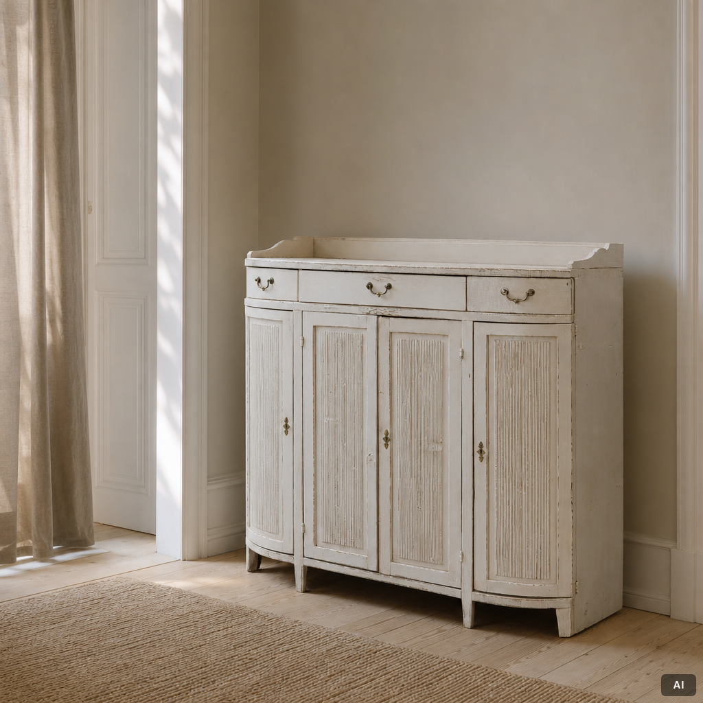 Sideboard, late Gustavian, 19th century.