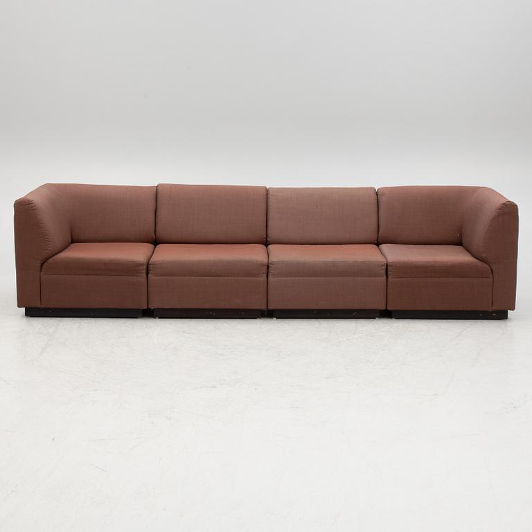 Modulsoffa, 8 delar, JOC Vetlanda, 1970-tal.