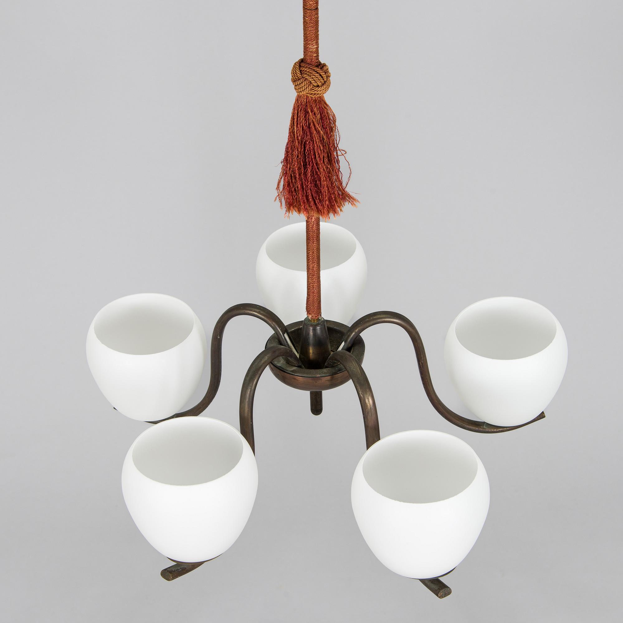 Paavo Tynell, a 1930's '1412/5' chandelier for Taito.
