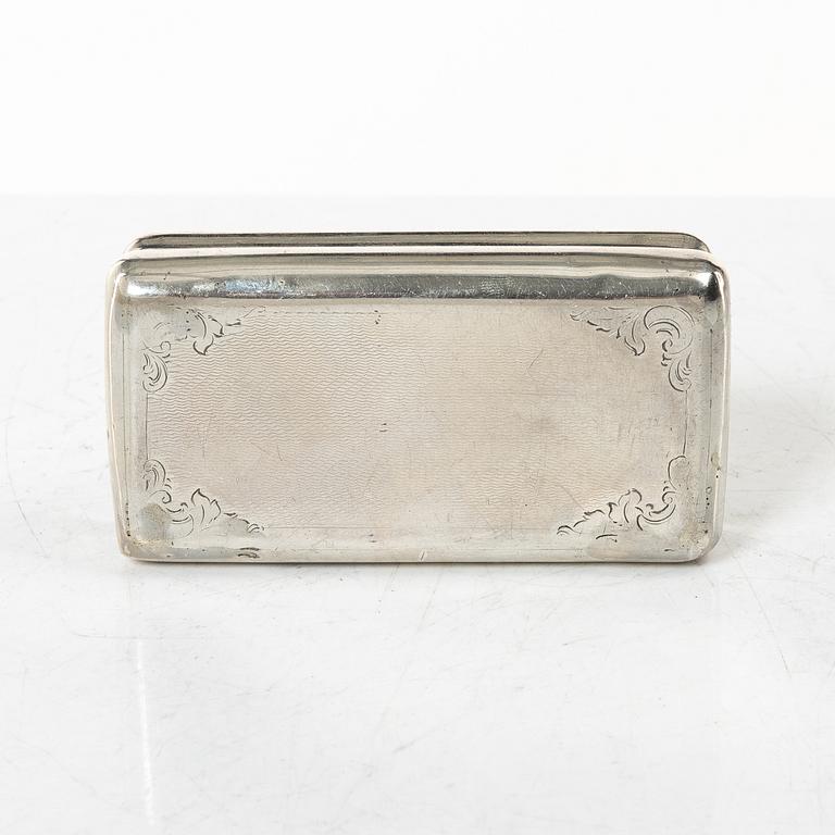 Samling silver, mestadels GEWE, 7 delar, vikt ca 550 gram.