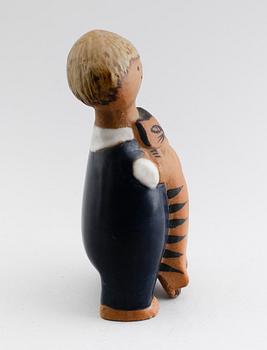 FIGUR, stengods, "Pelle", Lisa Larson, Gustavsberg.