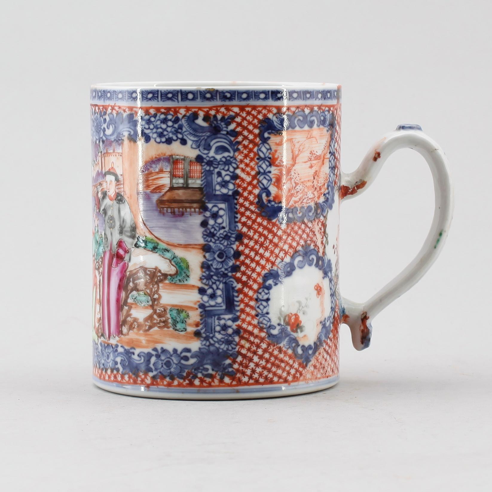 MUGG, porslin, Kina, Qianlong 1736-1795.