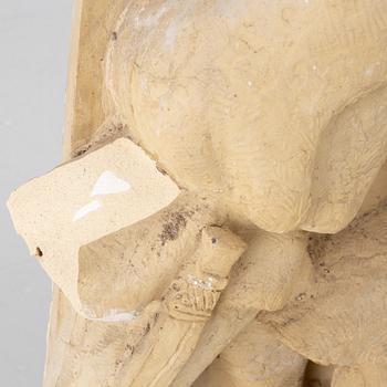 Stig Blomberg, relief, gipsförlaga till M/S Stockholm (1941).