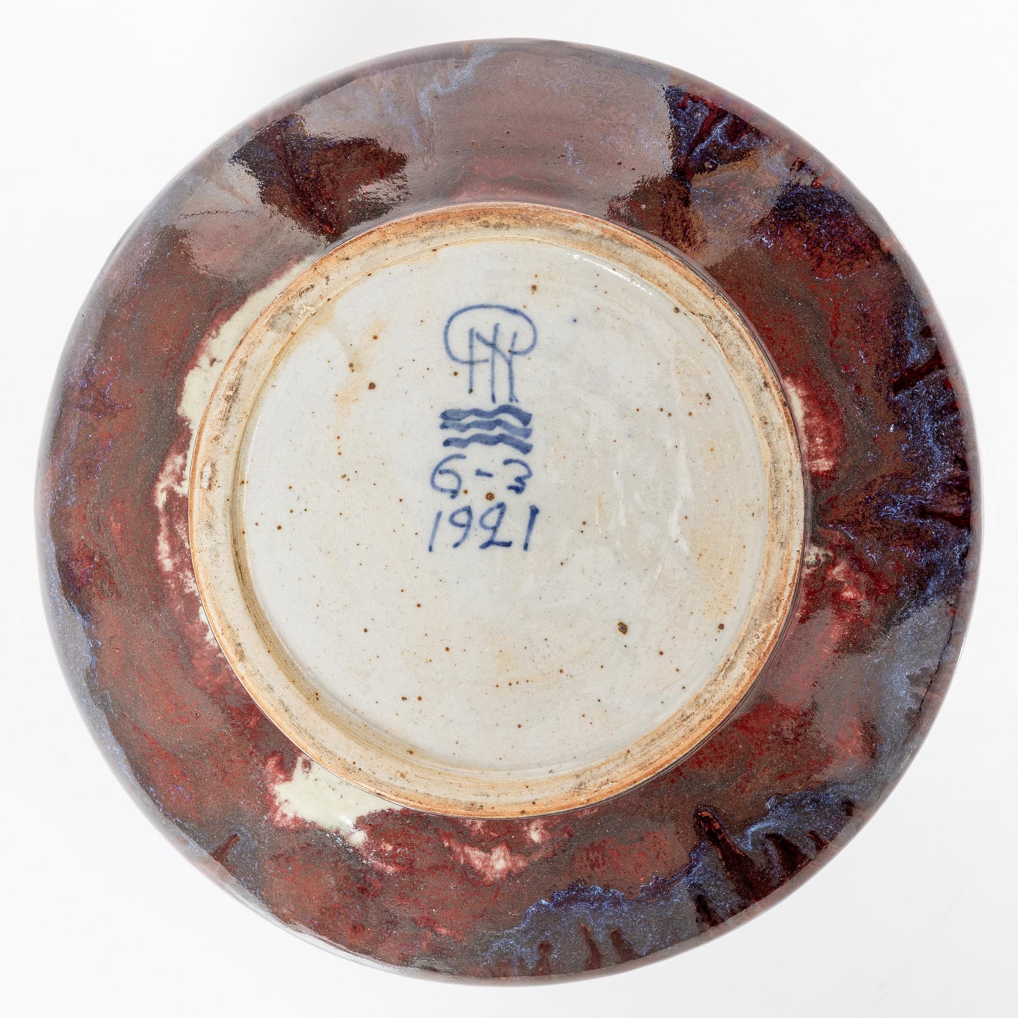 Patrick Nordström, Vase, Royal Copenhagen, Denmark, 1921.