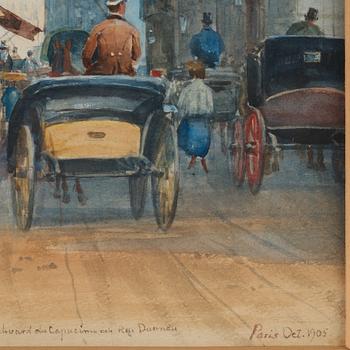 Anna Palm de Rosa, "Hörnet af Boulevard des Capucines och Rue Dounau".