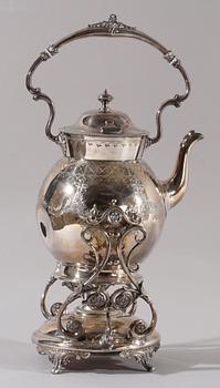 SAMOVAR, nysilver. Rokokostil.