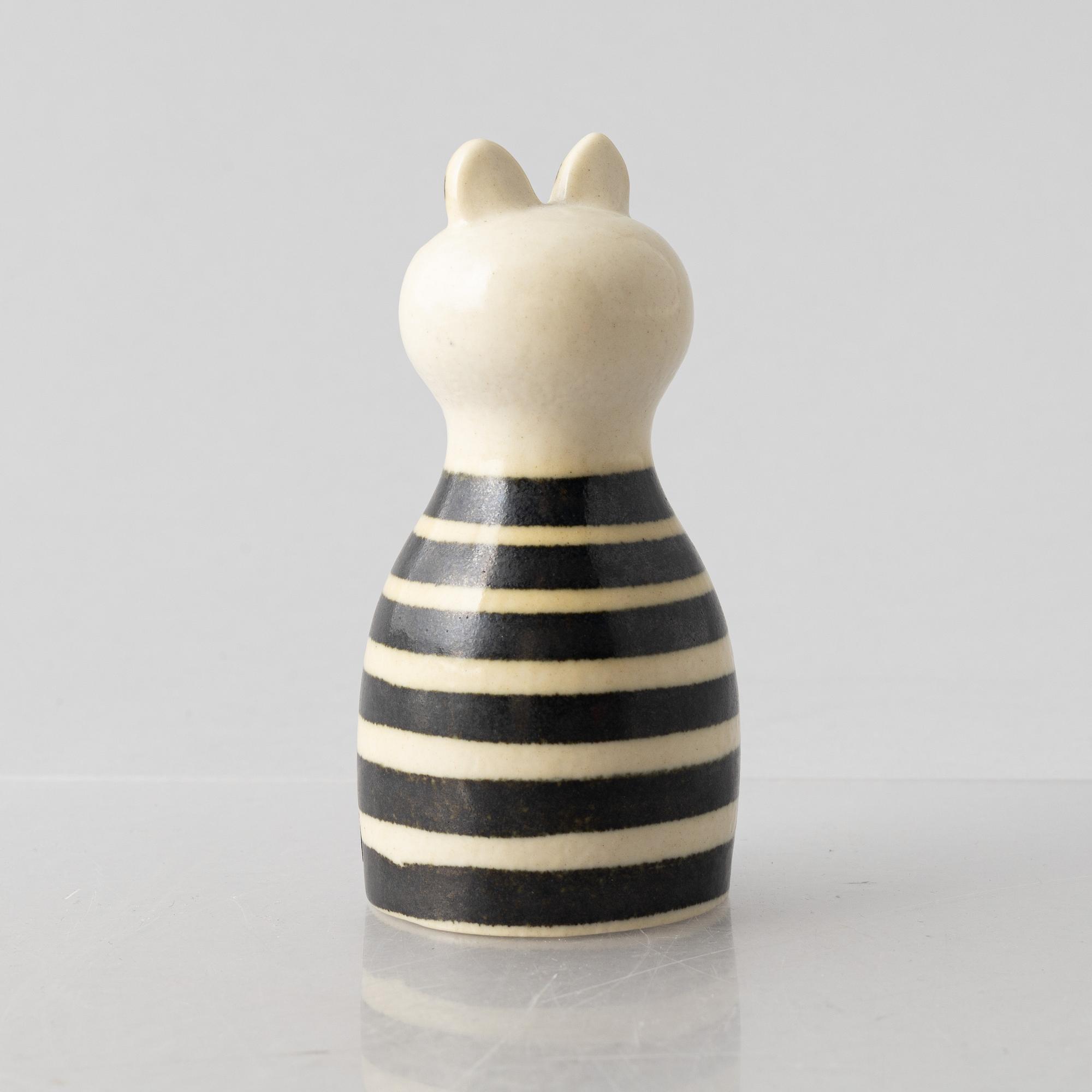 Lisa Larson, figurin, stengods, "Liten katt" ur serien "Tripp, trapp, trull", Gustavsberg.