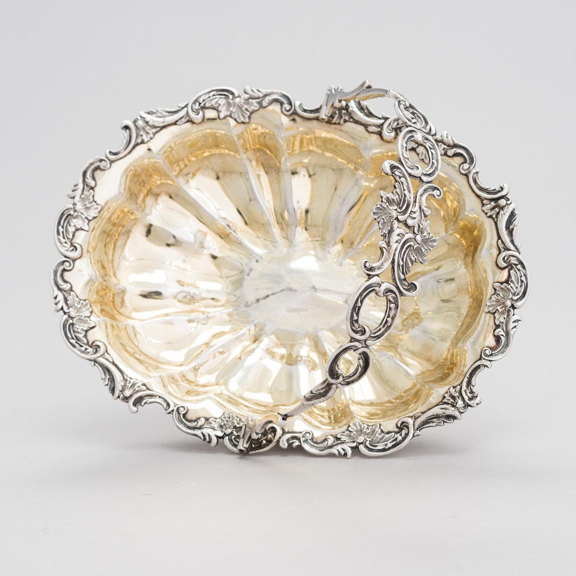 Ivan Gubkin, Konfektkorg, silver, Moskva, Ryssland 1843.