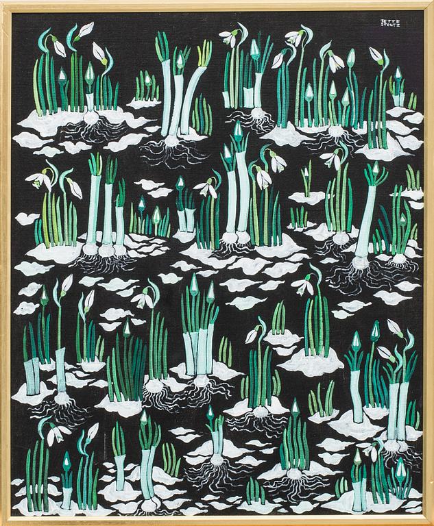 JETTE STOLTZ, olja på duk, signerad a tergo märkt 1983.