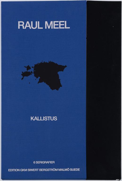 Raul Meel, "Kallistus-Omfamningen", Portfolio with 6 colour screenprints.
