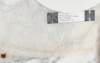 An Eero Saarinen 'Tulip' marble top table, Knoll International, made on licence by NK, Sweden 1964.