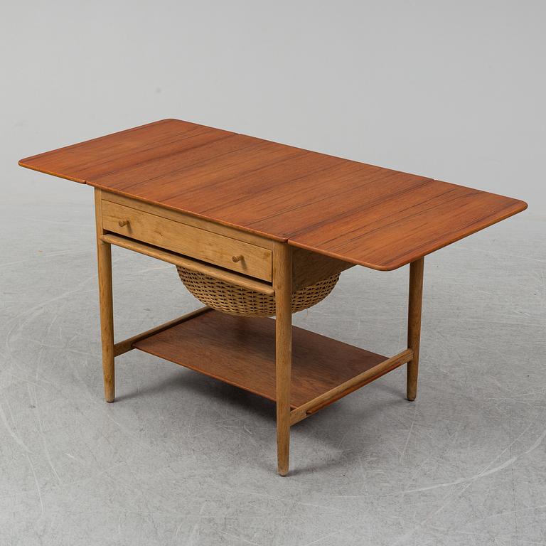 HANS J WEGNER, an oak sewing table, Andreas Tuck, Denmark.