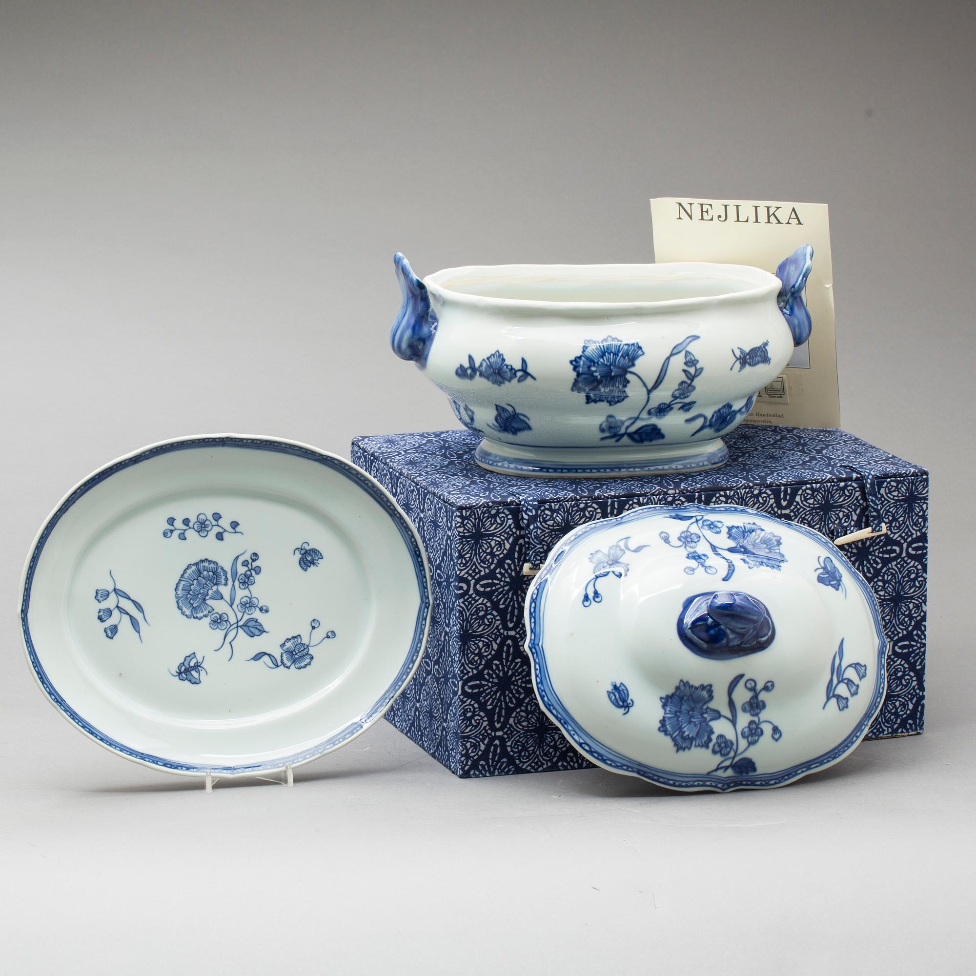 TERRIN, porslin, "Nejlika", ur IKEA:s 1700-tals serie, 1990-tal.