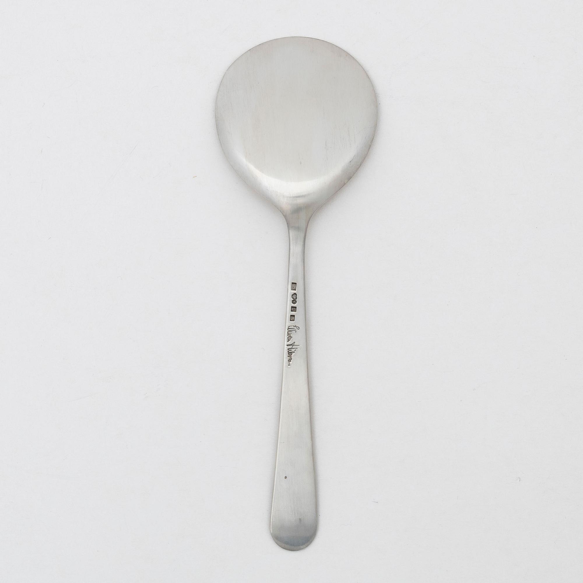 Wiwen Nilsson, serveringsspade, silver, Anders Nilsson, Lund 1961.