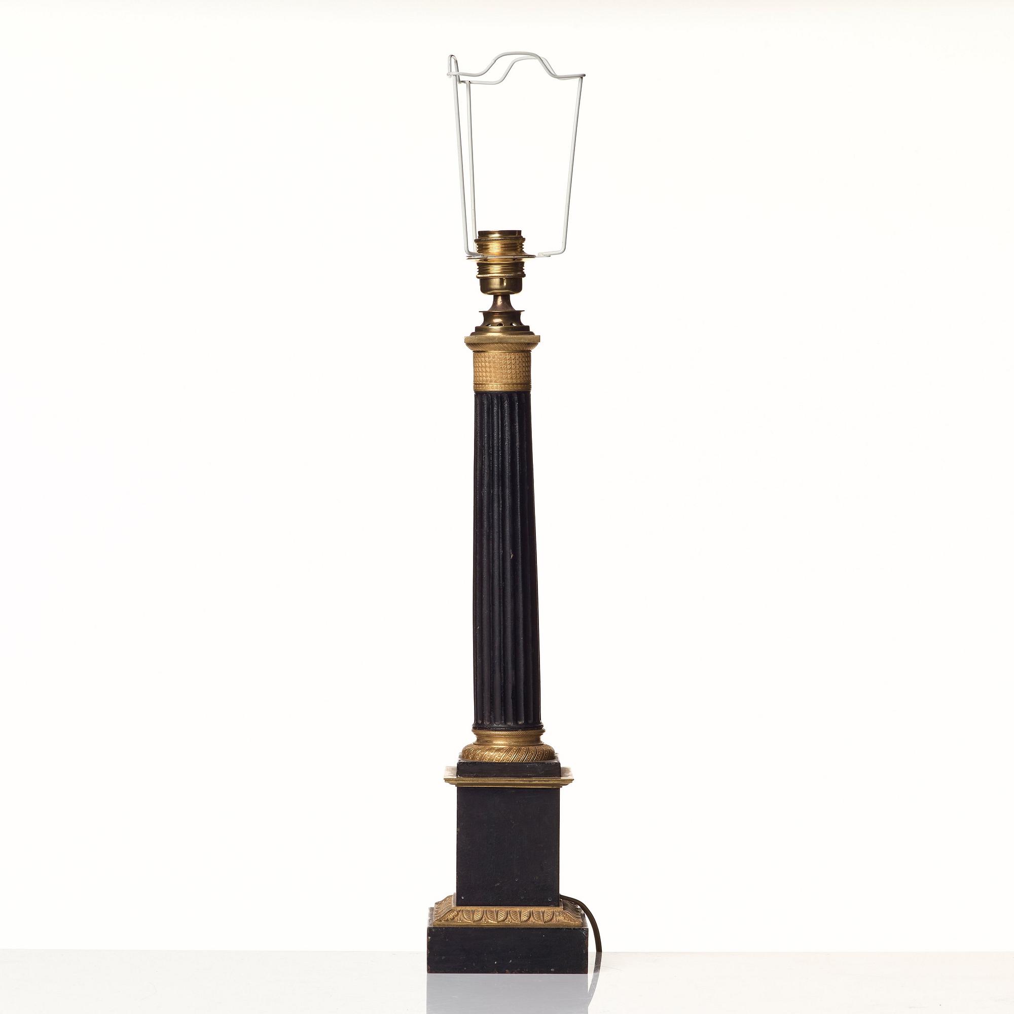 A French late Empire 19th Century table lamp.