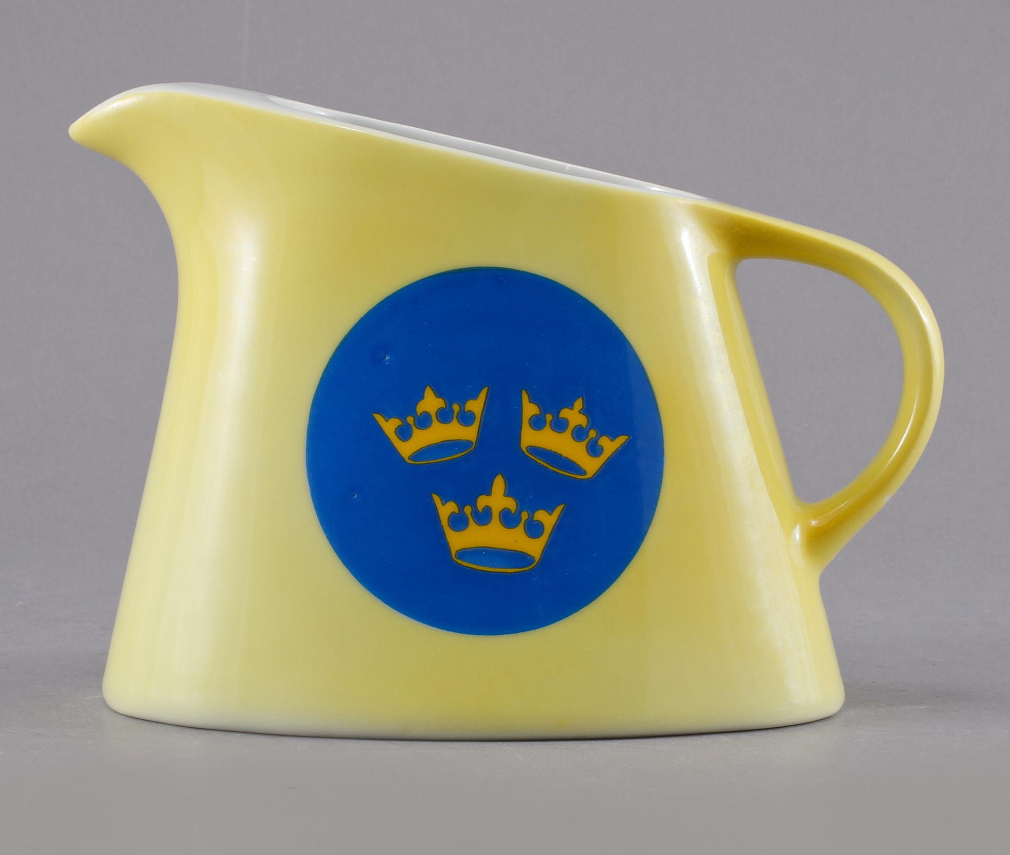 ISVATTENKANNA, porslin, "Svenska Amerika Linien", 1900-talets mitt.