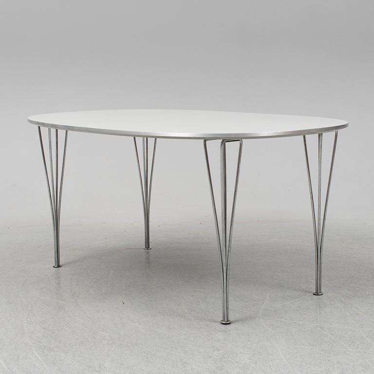BRUNO MATHSSON & PIET HEIN, matbord "Superellips", Fritz Hansen, Danmark, 1989.
