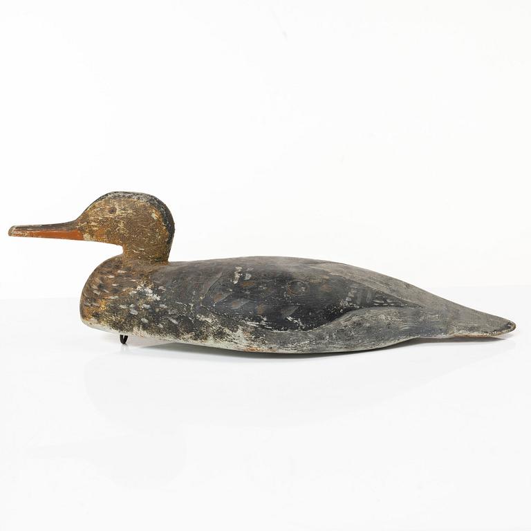 A pair of wood duck decoys, 20th century.