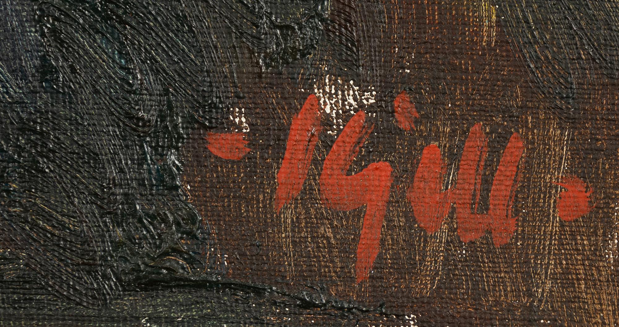 Kjell Leander-Engström, oil on canvas, signed.