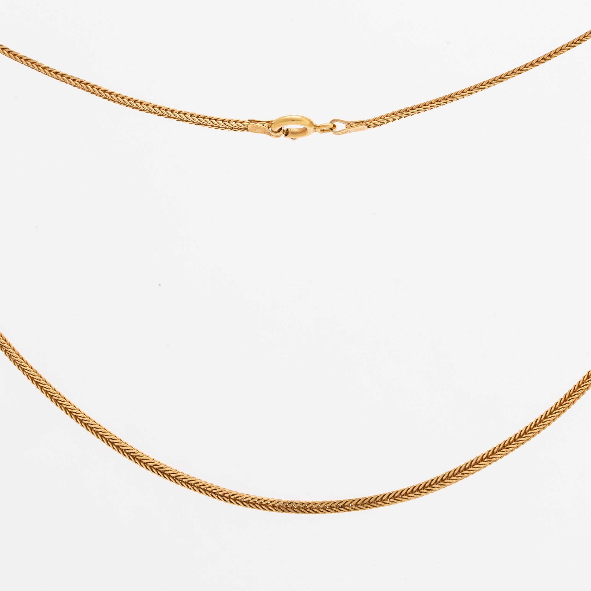 GOLDCHAIN 18K gold, Baleastra, 6,5 g, 38 cm.