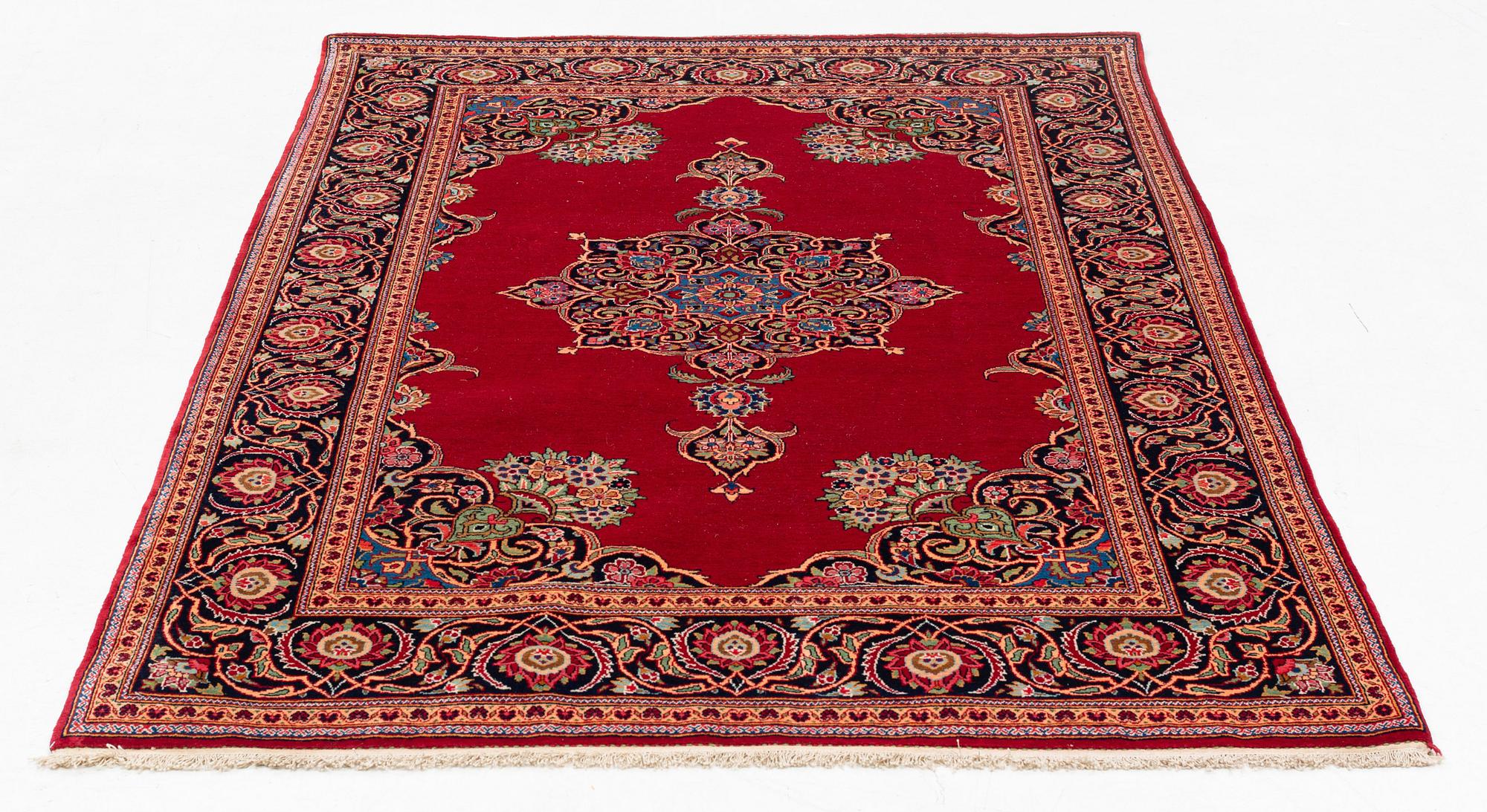 Matta, semiantik Keshan, ca 212 x 134 cm.