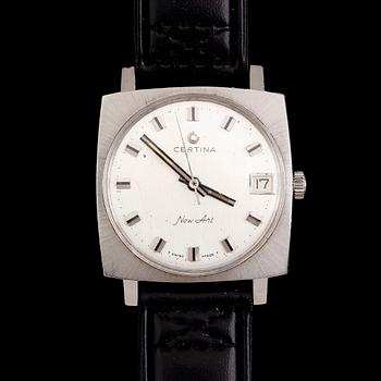 ARMBANDSUR, stål, Certina New Art, 1900-talets andra hälft.