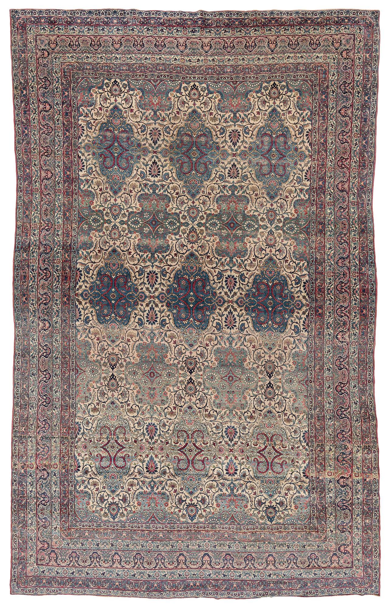 Matta, antik Kirman, södra Persien, ca 497 x 299 cm.