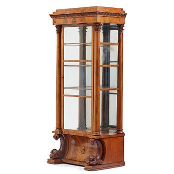 260. A Swedish Empire mahogany bibliothèque, ca 1830.