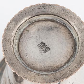 Two Swedish Silver Beakers, early 19th Century.