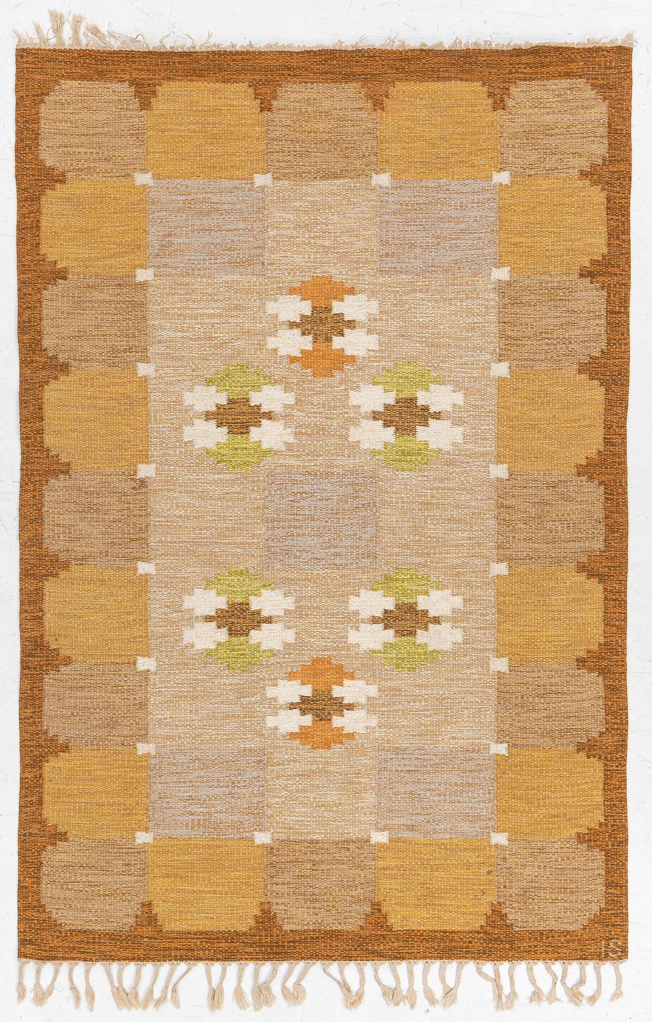 Ingegerd Silow, Rölakan rug signed IS, approx. 206 x 136 cm.