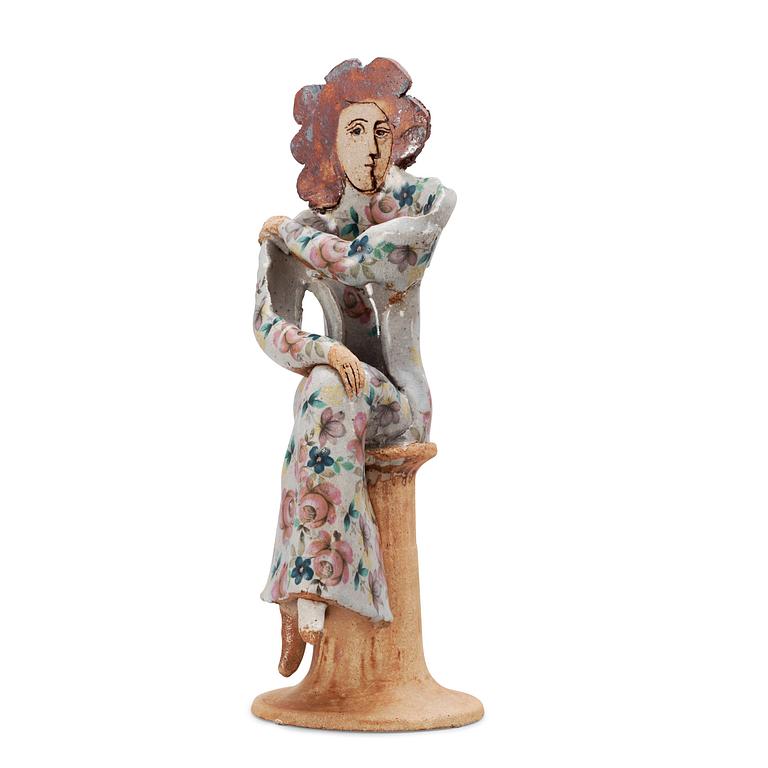 A unique Lisa Larson stoneware sculpture, Gustavsberg Studio 1978.