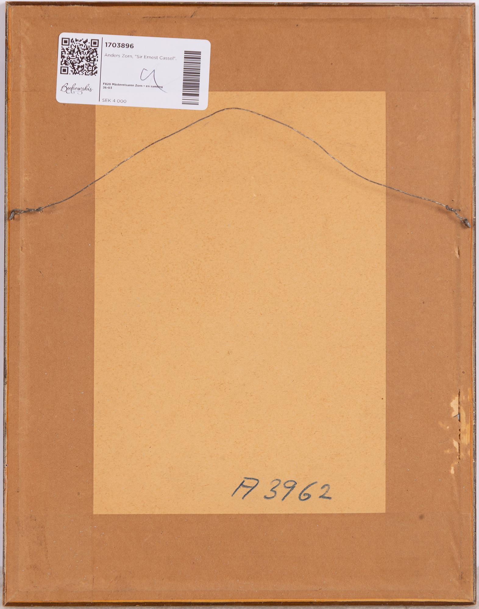 Anders Zorn, "Sir Ernest Cassel".