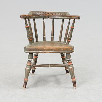 A childrens chair from the second half of the 19th century.