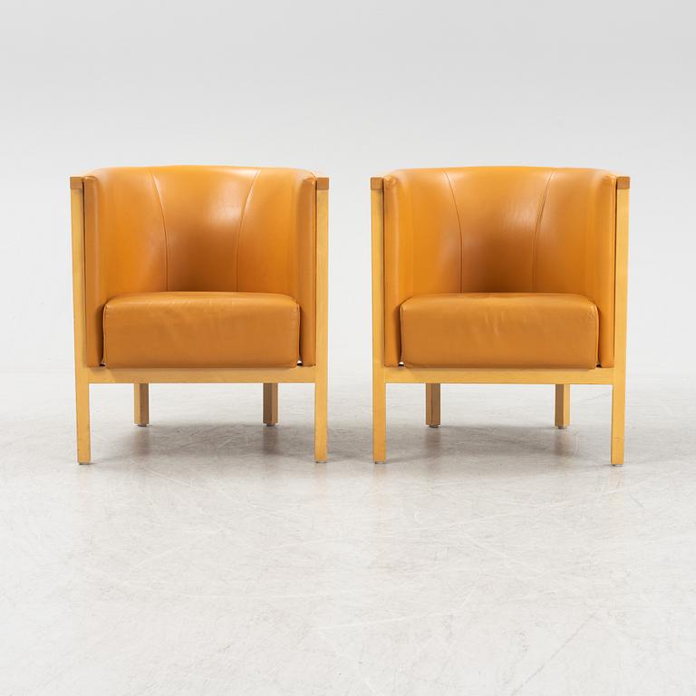 Åke Axelsson, fåtöljer, ett par, "Neptunus", Galleri stolen, 1900-talets slut.