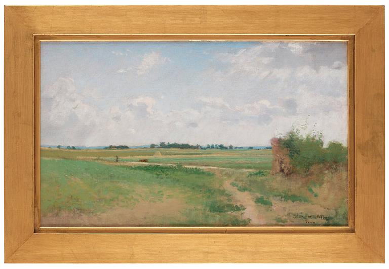 Axel Lindman, Landscape from Barbizon.
