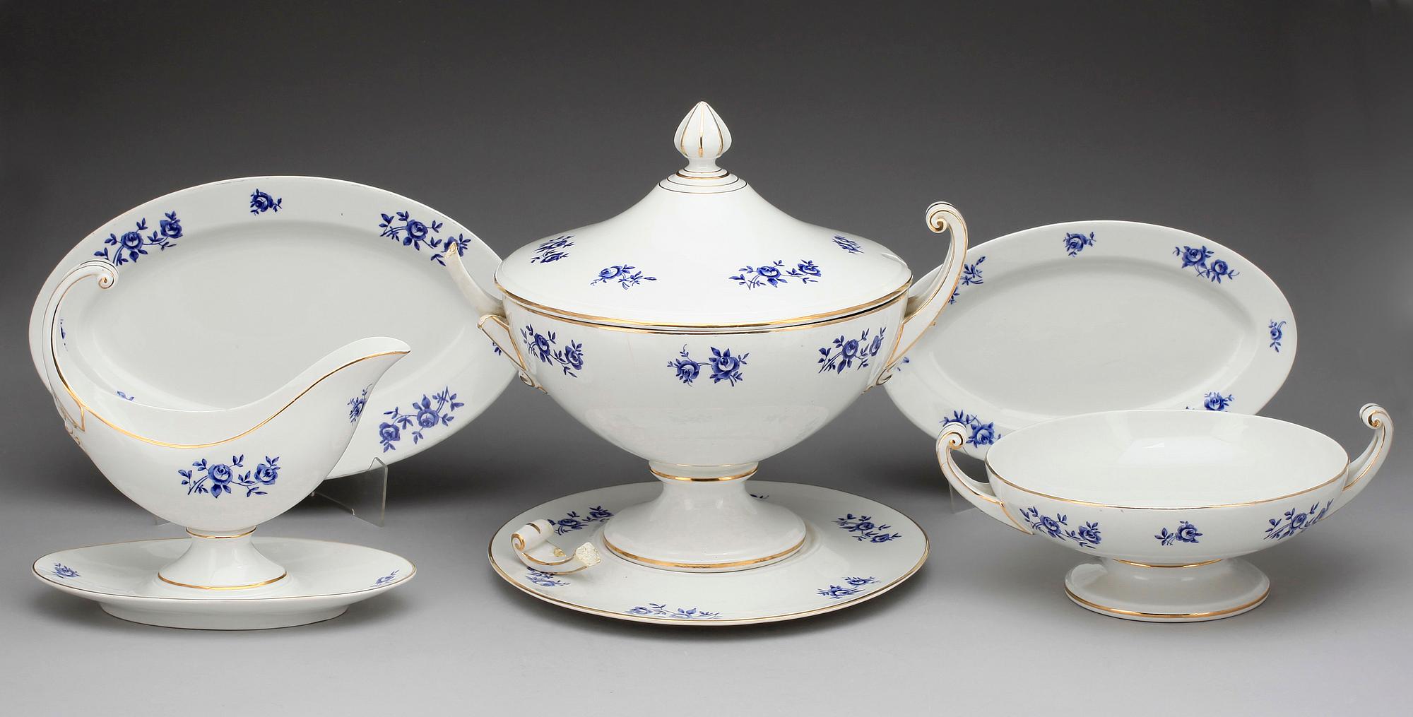 SERVIS, 108 delar, porslin. Rörstrand sekelskiftet 1900.