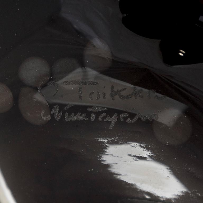 Oiva Toikka, lasilintu, "Tiiri", signeerattu O. Toikka Nuutajärvi.