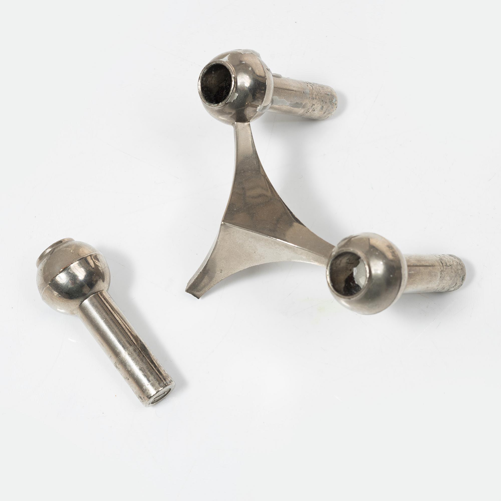 Ceasar Stoffic & Friz Nagel, candle holders 16 pcs Germany late 20th century.