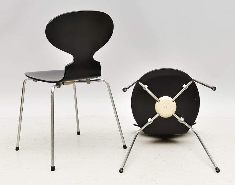 STOLAR, 4 st, "Myran", Arne Jacobsen, Fritz Hansen, 1900-talets andra hälft.