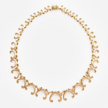 Collier, 18K guld, Timanttikoru, Helsingfors 1965.