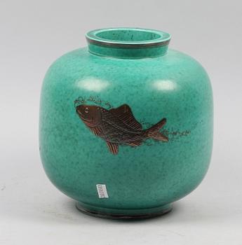 URNA, stengods, "Argenta", Wilhelm Kåge, Gustavsberg.