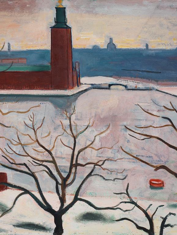 Einar Jolin, View over Stadshuset, Stockholm.