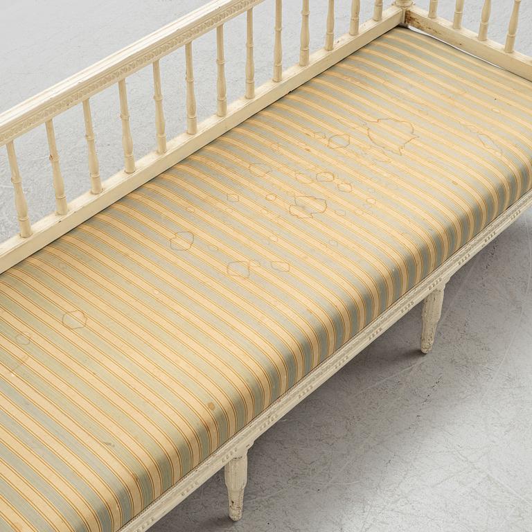 Soffa, omkring år 1800, Sengustaviansk.
