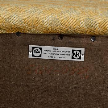 FÅTÖLJER, ett par, "Lilla Adam", Kerstin Hörlin-Holmquist, Nordiska Kompaniets verkstäder, Nyköping, 1950-tal.