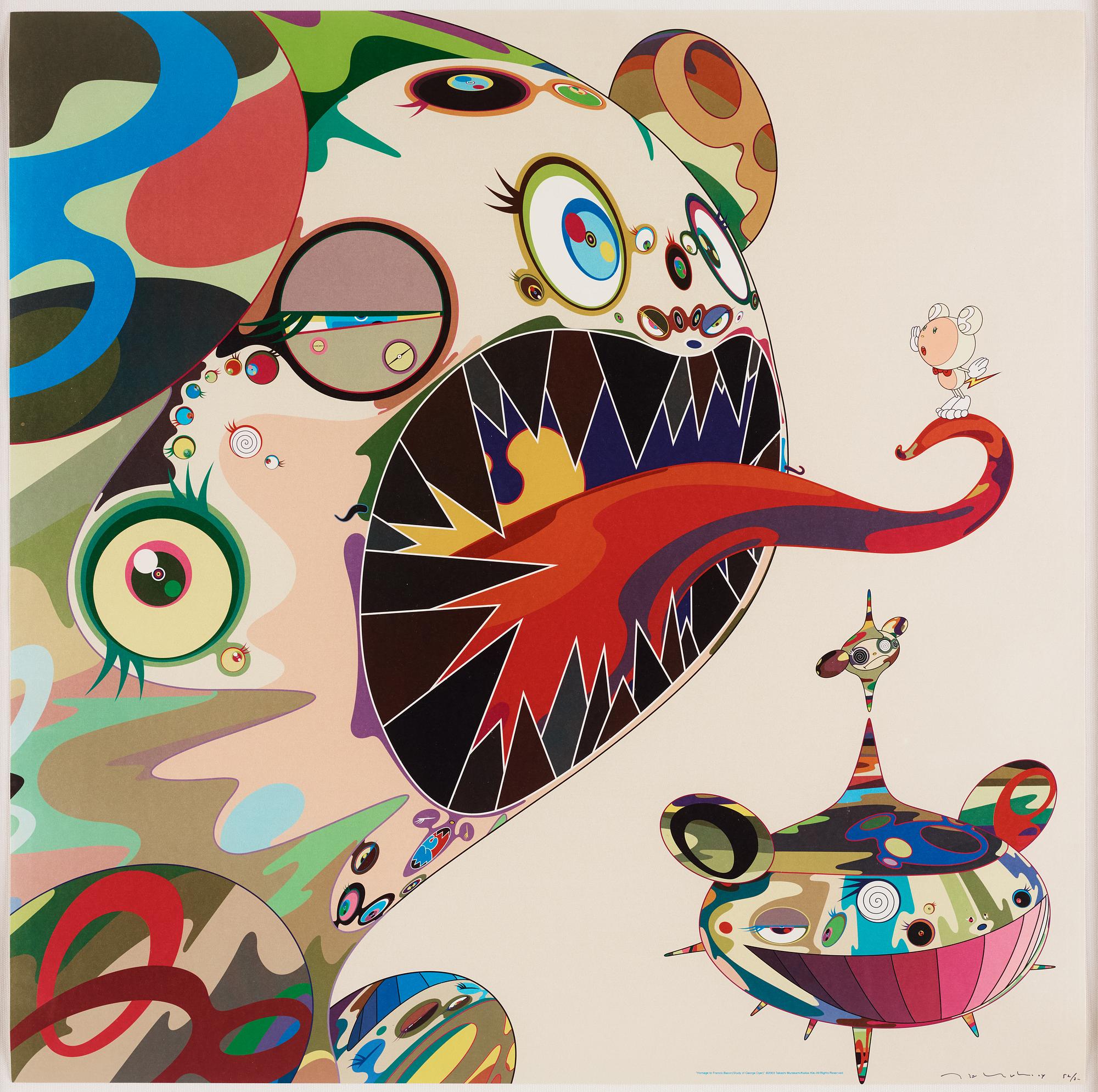 Takashi Murakami, 'Homage to Francis Bacon (Study of George Dyer)'.