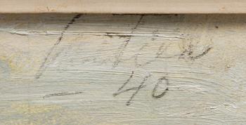 ATTE LAITILA, olja på pannå, signerad och daterad -40.